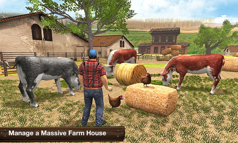 农场拖拉机收割机播种(Organic Mega Harvesting Game)