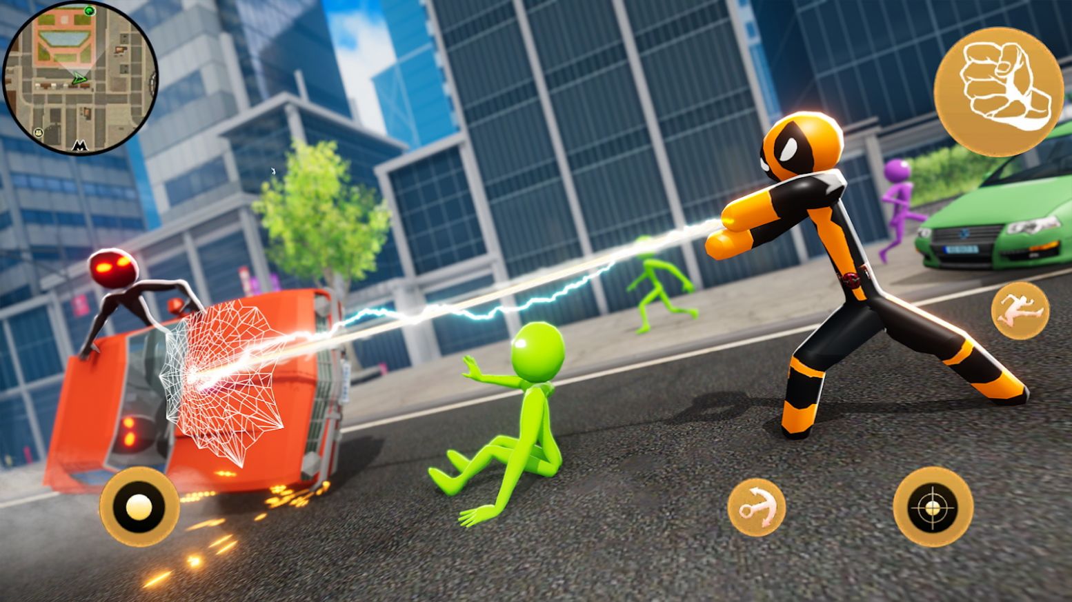 火柴人英雄城市蜘蛛人(Stickman Climbing Hero)