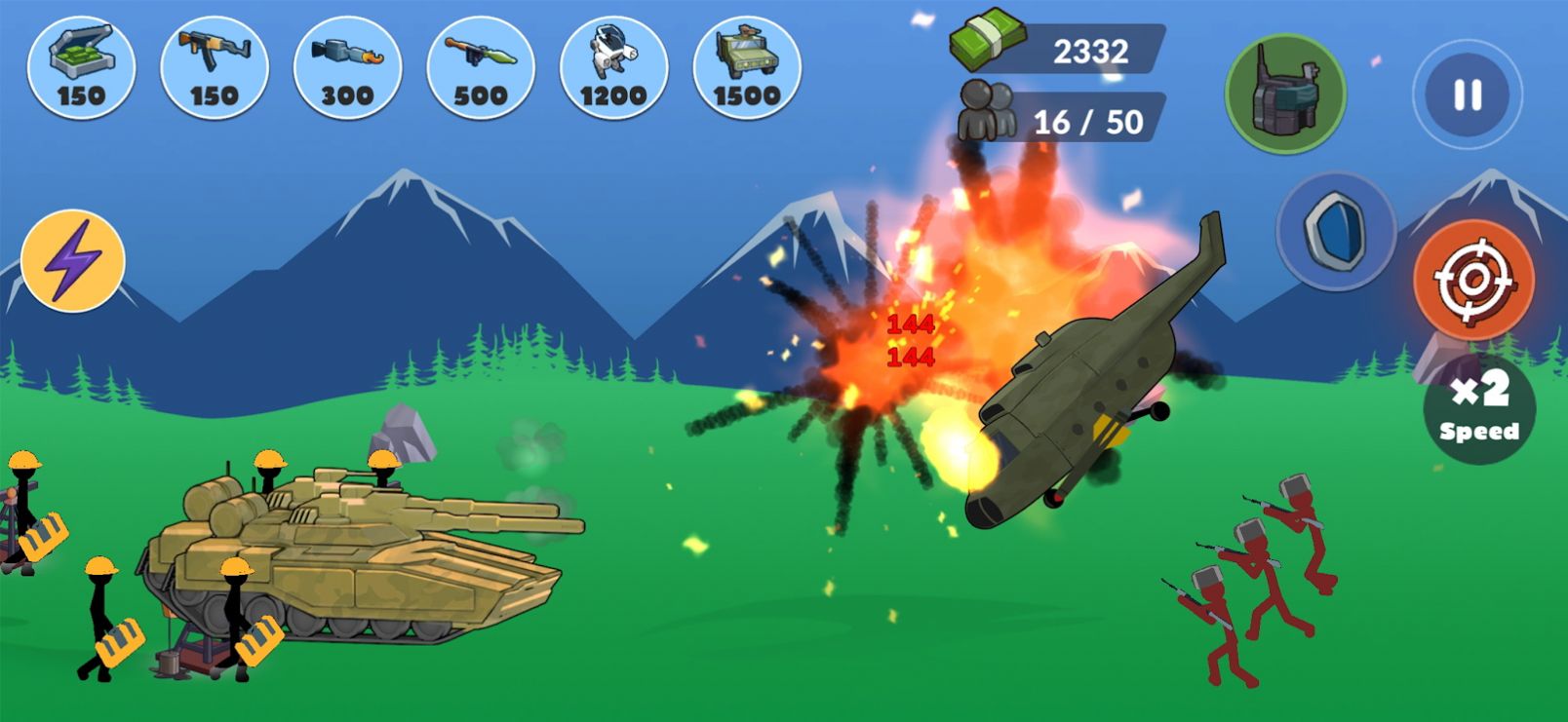 火柴人战争一场模拟器(Stickman World War)