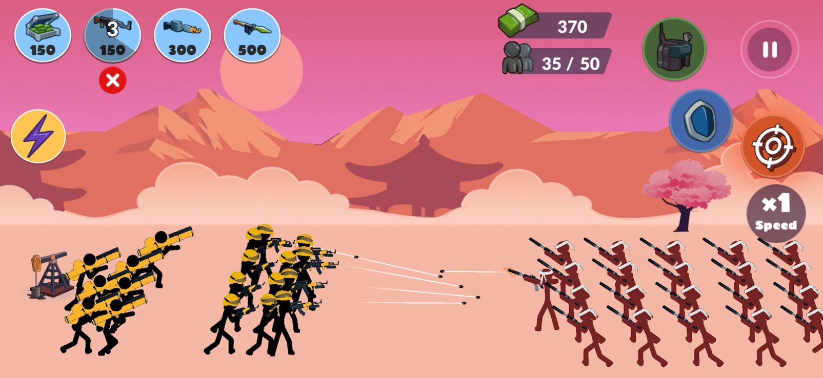 火柴人战争一场模拟器(Stickman World War)