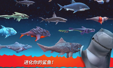 饥饿鲨进化无敌版无限钻石无限金币中文(Hungry Shark)