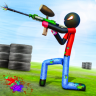 火柴人彩弹射击(Stickman Paintball Shooting)