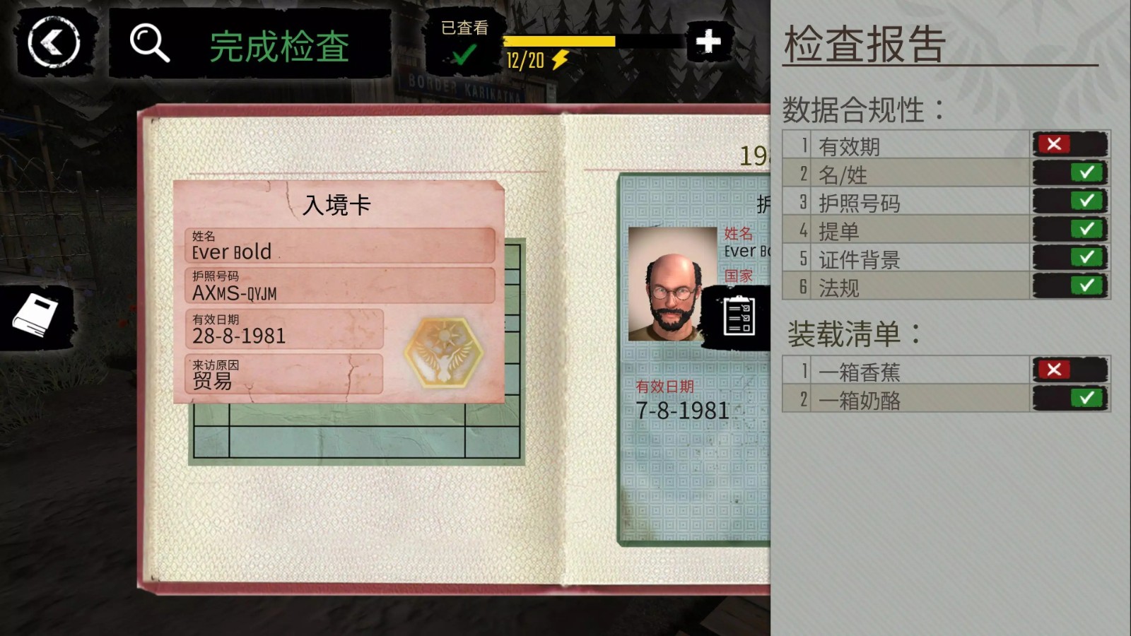 边境检察官手机版