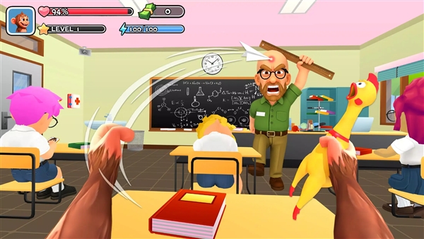 猴子学生校园恶作剧