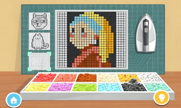 DIY手工拼豆填色